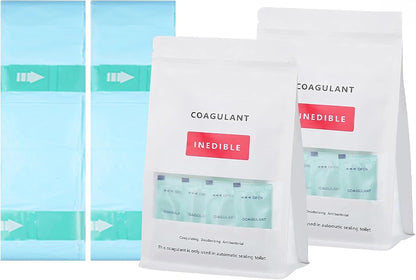 Refill Bags and Coagulant Dry Flush Toilet - 150 Uses(5-pack)